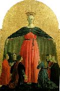 Piero della Francesca madonna della misericordia, central panel of the polyptych of the misericordia oil painting